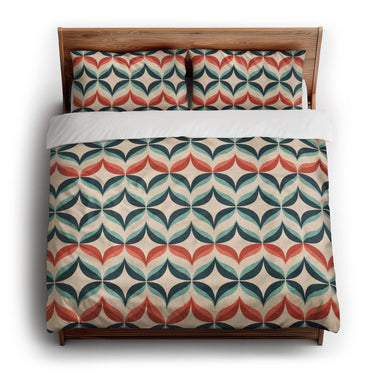 Jasper Blue & Red king - cotton - White Backing