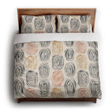 Horatio Ivory & Orange king - cotton - White Backing
