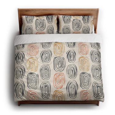 Horatio Ivory & Orange king - cotton - White Backing