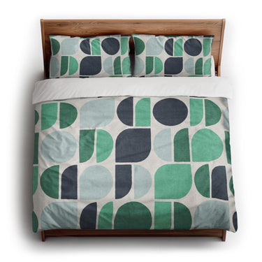 Otto Turquoise king - cotton - White Backing