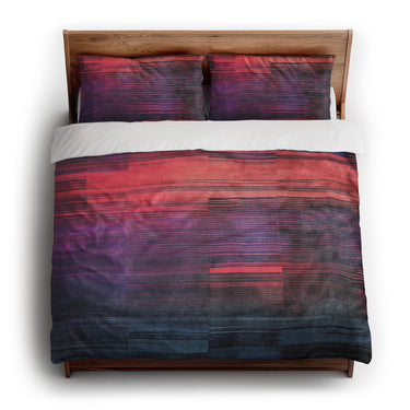 Astrid Plum king - cotton - White Backing