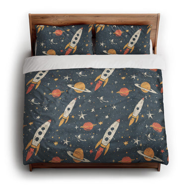 Cosmic Dreams king - cotton - White Backing
