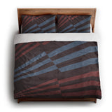 Prisma Maroon & Sky king - cotton - White Backing