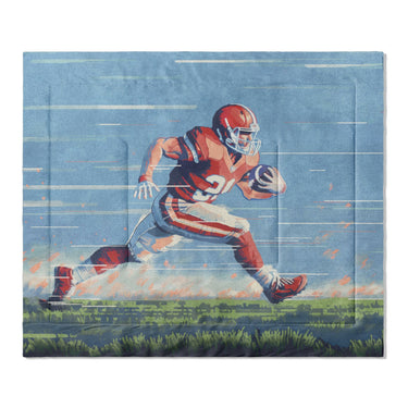 8 Bit Running Back in King (104" x 88") Size