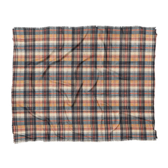 MacPherson Plaid Navy & Gold in King (104" x 88") Size