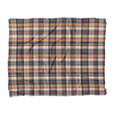 MacPherson Plaid Navy & Gold in King (104" x 88") Size