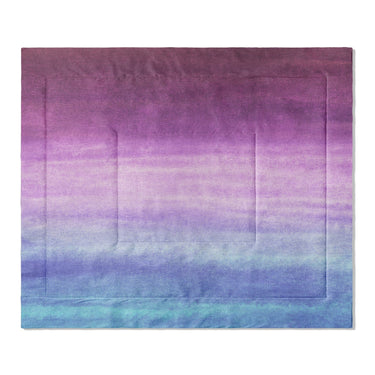 Imogen Watercolor Blue & Purple Ombre in King (104" x 88") Size
