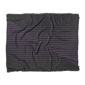 Euclid Black & Purple in King (104" x 88") Size
