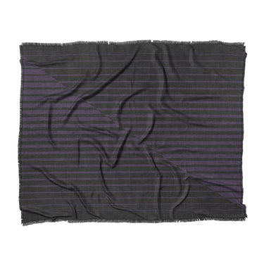 Euclid Black & Purple in King (104" x 88") Size