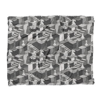 Harmon Surreal Chess BW in King (104" x 88") Size