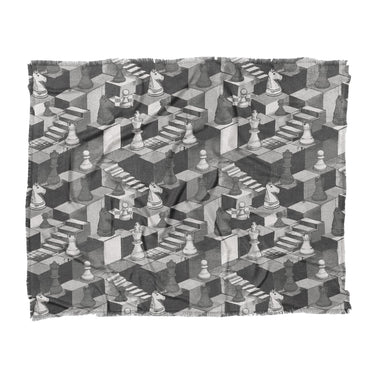Harmon Surreal Chess BW in King (104" x 88") Size