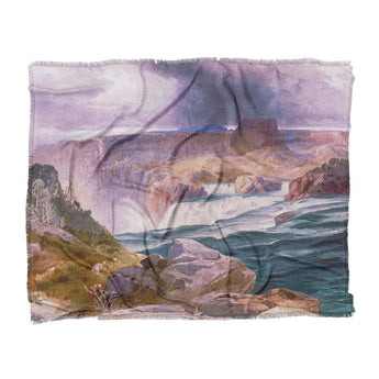 Shoshone Falls of the Great Idaho Snake River by Thomas Moran in King (104" x 88") Size