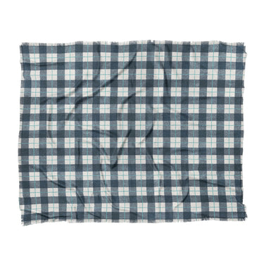 Wallace Plaid Blue & Teal in King (104" x 88") Size