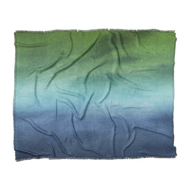 Micah Watercolor Blue & Green in King (104" x 88") Size