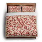 Floranna Ivory & Red in King (104" x 88") Size