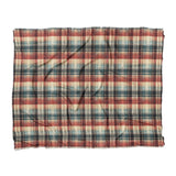 Monaghan Plaid Blue & Red in King (104" x 88") Size