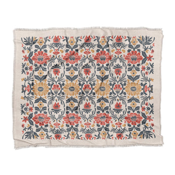 Corriana Navy & Red in King (104" x 88") Size