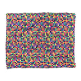 Pixel Mosaic Multicolor Vibrant in King (104" x 88") Size