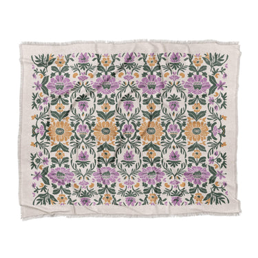 Corriana Green & Purple in King (104" x 88") Size