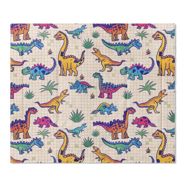 Doodle Dinos in King (104" x 88") Size