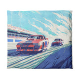 8 Bit Stock Cars in King (104" x 88") Size