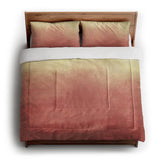 Kieran Watercolor Peach Ombre in King (104" x 88") Size