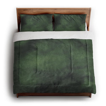 Andromeda Watercolor Navy & Kelly Green in King (104" x 88") Size