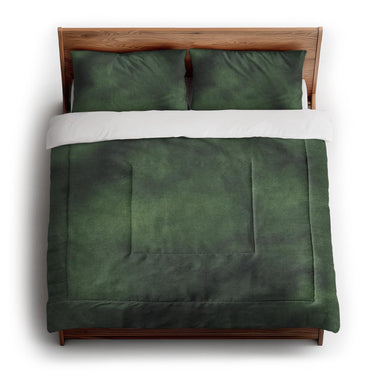 Andromeda Watercolor Navy & Kelly Green in King (104" x 88") Size
