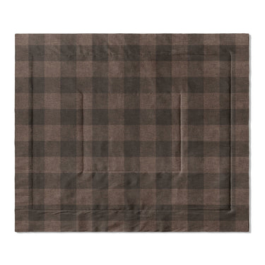 Buffalo Plaid Hickory Brown in King (104" x 88") Size