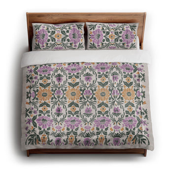 Corriana Green & Purple in King (104" x 88") Size