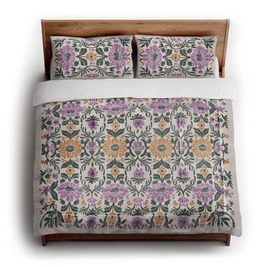 Corriana Green & Purple in King (104" x 88") Size