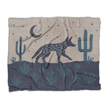 Desert Coyote Midnight & Dusty Blue in King (104" x 88") Size