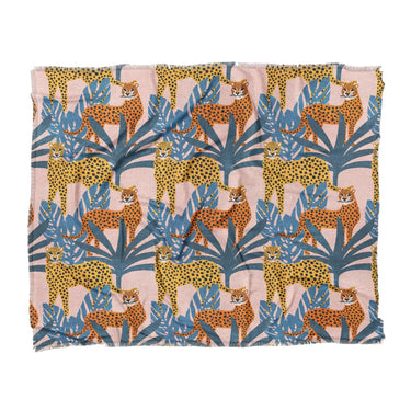 Tropical Cheetahs in King (104" x 88") Size