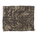 Acid Burn Brown & Carolina Blue in King (104" x 88") Size