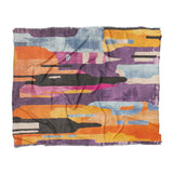 Raheem Orange & Purple in King (104" x 88") Size