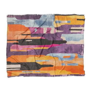 Raheem Orange & Purple in King (104" x 88") Size