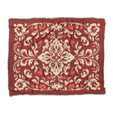 Annette Red & Ivory in King (104" x 88") Size