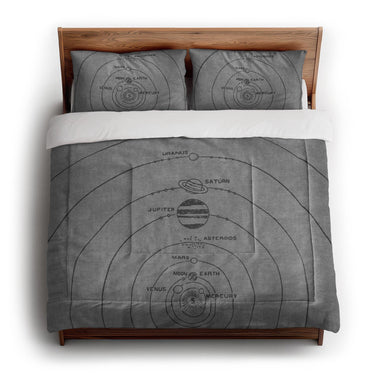 Solar System Grey & Black in King (104" x 88") Size