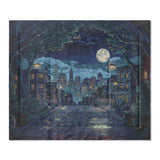 8 Bit Uptown Twilight Skyline in King (104" x 88") Size