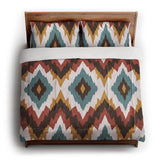 Dyani Sky & Umber in King (104" x 88") Size