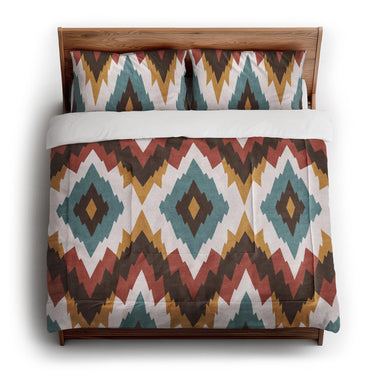 Dyani Sky & Umber in King (104" x 88") Size