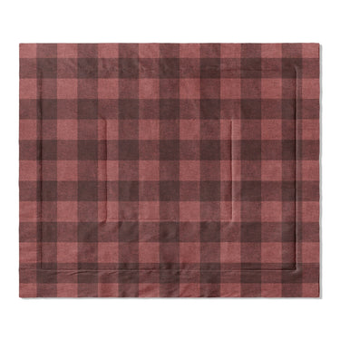 Buffalo Plaid Deep Red in King (104" x 88") Size