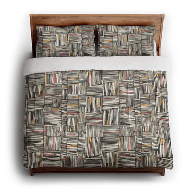 Atticus Multicolor Crosshatch in King (104" x 88") Size