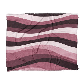 Sinuous Maroon Monochrome in King (104" x 88") Size