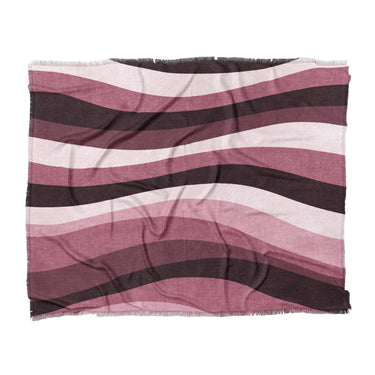 Sinuous Maroon Monochrome in King (104" x 88") Size