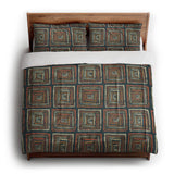Diego Orange & Navy in King (104" x 88") Size