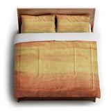 Jacinda Watercolor Fire Orange Ombre in King (104" x 88") Size