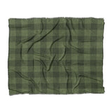 Buffalo Plaid Dark Olive in King (104" x 88") Size