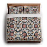 Georgiana Navy & Red in King (104" x 88") Size