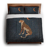 Night Cheetah in King (104" x 88") Size
